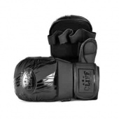 Перчатки тренировочные для ММА CLIFF CS-00005, FLEX, матовые черные, р.L