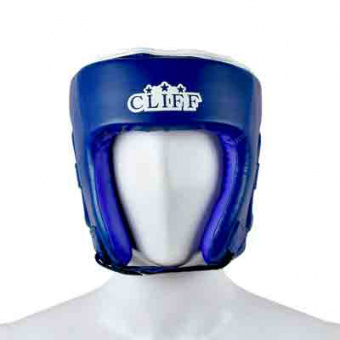 Шлем для единоборств CLIFF Ф-5, открытый, PVC, синий,  p.XL 