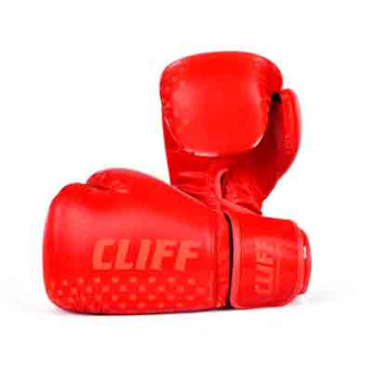 Перчатки боксёрские CLIFF 333, PU+FLEX, 12 унций, красные