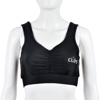 Топ спортивный женский CLIFF CS-435, полиэстер, черный, р.S